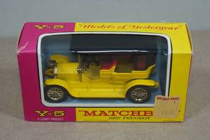 lot 105 image: Vintage Matchbox Lesney 1907 Peugeot