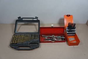 lot 189 image: Assorted Drill Bits and Tap & Die Set