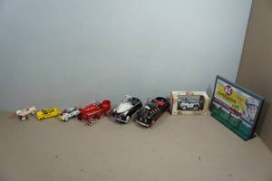 lot 237 image: Vintage Metal Kiddie Toy Cars