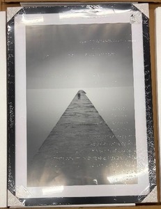 lot 10 image: Americanflat Matted Frame - 26x36 Black