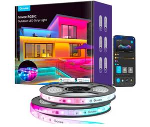 lot 101 image: Govee Outdoor LED Strip Lights 65.6ft with Alexa and Google App Control $114.99 Retail - Brand New
