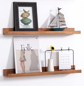 lot 116 image: Floating Shelves Walnut 24 $39.99 Retail - Brand New