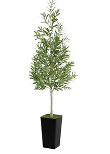 lot 125 image: Aritifcial Olive Tree 6ft Tall with Base $109.99 Retail - Brand New