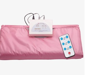 lot 130 image: Sauna Blanket Portable Far Infrared 95 to 176 Degrees Adjustable Pink $138.99 Retail - Brand New