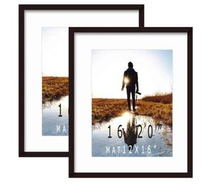 lot 136 image: Photo Frames 16 x 20 Black $35.99 Retail - Brand New