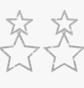 lot 172 image: Star Dangle Earrings One Set - Brand New