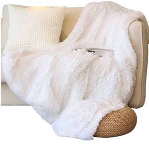 lot 193 image: Fuzzy White Blanket 50 x 60 $39.99 Retail - Brand New