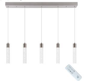 lot 212 image: Pendant Light for Kitchen Island 5 Light $126.99 Retail - Brand New
