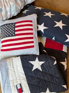 Tommy Hilfiger Americana Bedding Set Quilt Sham Pillow Flag Stars