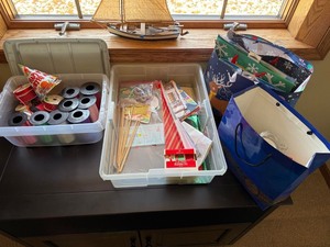 Bulk Gift Wrap & Party Supplies Lot Ribbon Bags Tissue Hallmark