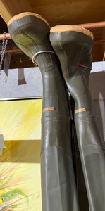 Hodgman Insulated Chest Waders Boot Foot Olive Green Vintage