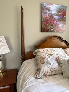 Thomasville Queen Poster Bed 81H Traditional Wood 4 Post Frame