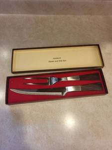 Burnco Steak & Rib Set - 3-Piece Stainless Carving Set