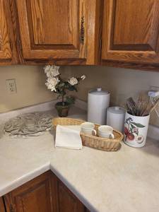 White Ceramic Canister Set with Lids - 2-Piece Kitchen Storage