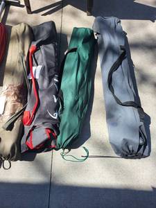 Folding Camp Chairs Set of 4 With Carry Bags