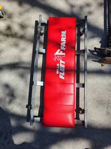 Fleet Farm Mechanics Creeper - Red Padded Rolling Seat with Steel Frame