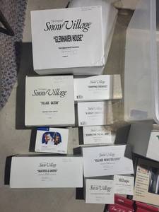 Snow Village Hand-painted Ceramic Accessories - Glenhaven House & More (Dept 56)