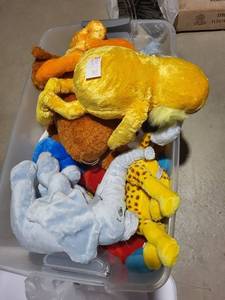 Assorted Plush Toys - Elephants, Dragon & Giraffe