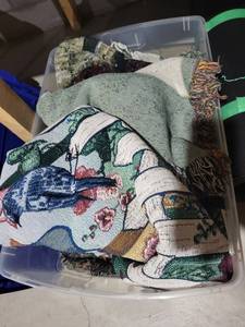 Floral-Patterned Area Rugs with Fringe (Lot of 5)