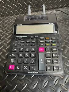 lot 161 image: Casio HR-170RC 12-Digit Printing Calculator with Built-In Printer