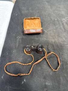 lot 2696 image: Vintage Lark Binoculars with Case