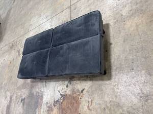 lot 2727 image: Gray Convertible Futon Sofa