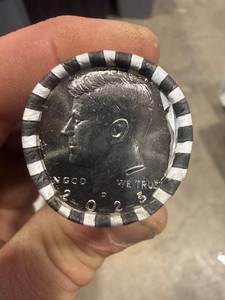 lot 2741 image: NEW 2025 D Kennedy Half Dollar Unopened Sealed rolls (1) $10FV