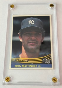 lot 20 image: Don Mattingly RC 1984 Donruss #248 Vintage Rookie Baseball Card