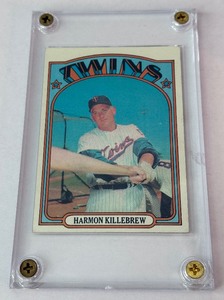 lot 25 image: Harmon Killebrew 1972 Topps #51 Vintage Minnesota Twins Baseball Card