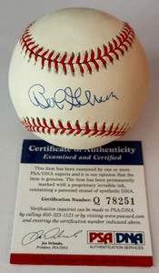 lot 5A image: Bob Gibson Signed Baseball w PSADNA COA - Rawlings ONLB Ball