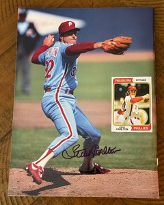 lot 24A image: Steve Carlton Signed Beckett Baseball Magazine - Back Cover