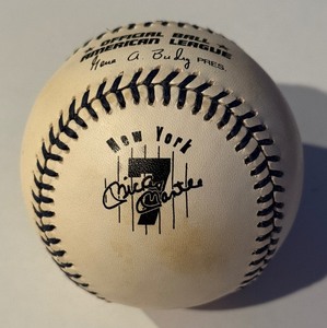 lot 46 image: Mickey Mantle Rawlings OALB Budig Baseball