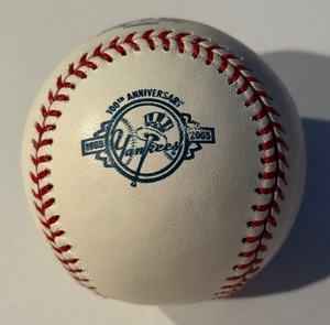 lot 47 image: New York Yankees 100th Anniversary Rawlings Official MLB Selig Baseball