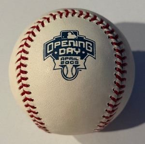 lot 48 image: 2005 MLB Opening Day Official MLB Selig Baseball