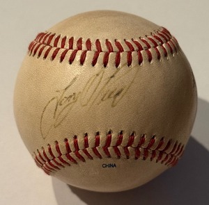 lot 54 image: Tony Oliva Signed Baseball w JSA COA Rawligns Official Northern League Ball