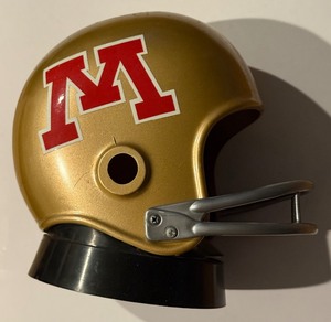lot 71 image: Vintage University of Minnesota Football Helmet Piggy Bank