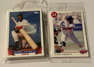lot 79 image: 2 Minnesota Twins Baseball Card Sets - 1993 Topps and 1996 Marquette Bank