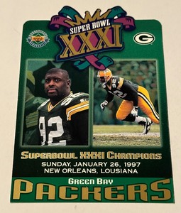 lot 80 image: Green Bay Packers Limited Edition 5,000 Super Bown XXXI Champions Card