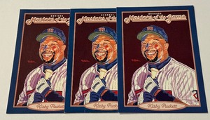 lot 84 image: (3) Kirby Puckett Masters of the Game 1993 Donruss Post Cards #16 Minnesota Twins