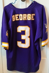 lot 116 image: Jeff George Minnesota Vikings Jersey Size XL