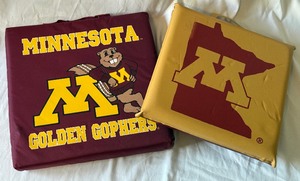 lot 141 image: (2) University of Minnesota Seat Cushions