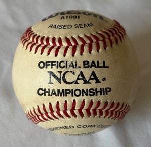 lot 154 image: NCAA Championship Official Wilson Baseball