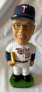 lot 61A image: Tom Kelly Bobblehead in Plastic Case - Minnesota Twins Baseball
