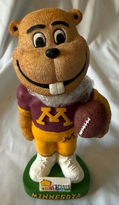lot 74A image: Goldy Gopher University of Minnesota Football  Bobblehead