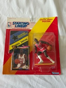 Michael Jordan 1992 Kenner Starting Lineup Baseball Figure w Poster (2)