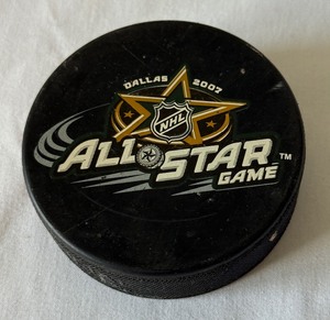 lot 161 image: 2007 NHL All-Star Game Hockey Puck