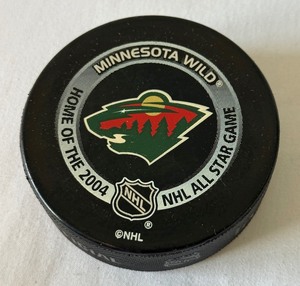 lot 163 image: Minnesota Wild Hockey NHL Official Puck