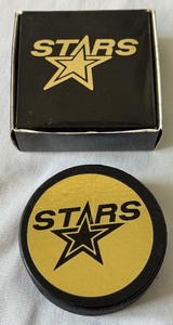 lot 164 image: Dallas Stars 1991 Campbell Conference Championship Hockey Puck