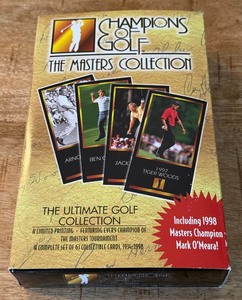 lot 14B image: 1998 Champions of Golf The Masters Collection Set in Box - Tiger Woods Rookie Card