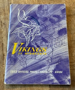 lot 109A image: 1965 Minnesota Vikings Football Official Media Guide